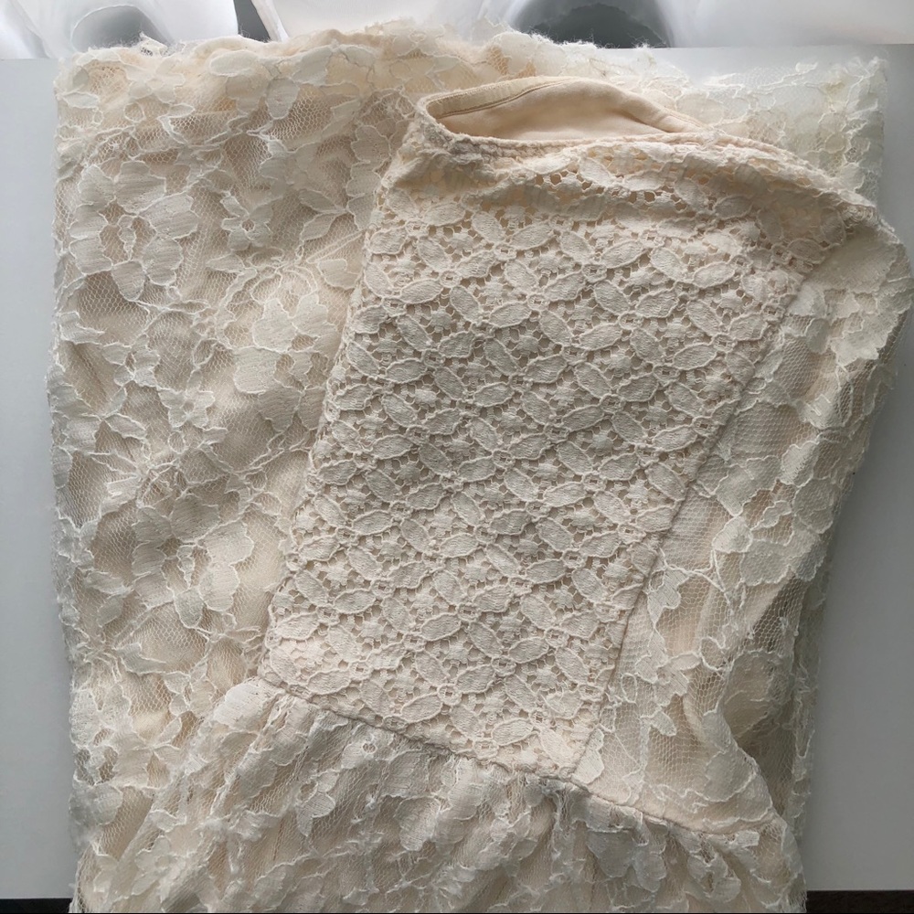 Lace Strapless Dress